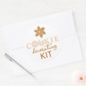 Cookie Decorating Kit Holiday Party Ronde Sticker (Envelop)