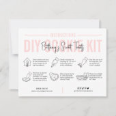 Cookie Decorating Kit Instructies Blush Roze Logo Bedankkaart (Voorkant)