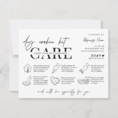 Cookie Decorating Pack Instructies Minimale Bakker Bedankkaart (Voorkant)