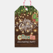 Cookie Decorating Party - Gepersonaliseerd kerstfe Cadeaulabel (Voorkant)