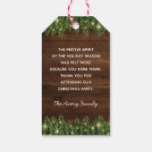 Cookie Decorating Party - Gepersonaliseerd kerstfe Cadeaulabel (Achterkant)