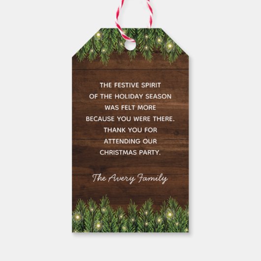 Cookie Decorating Party - Gepersonaliseerd kerstfe Cadeaulabel (Achterkant)