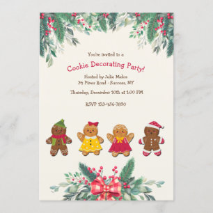 Cookie Decorating Party Kaart