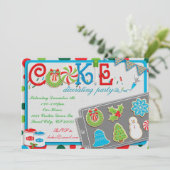 Cookie Decorating Party uitnodiging (Staand voorkant)