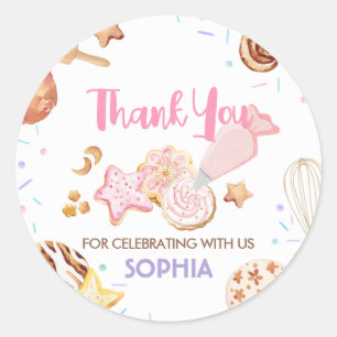 Cookie Decoreren Verjaardagsfeestje Ronde Sticker