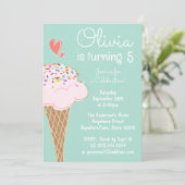 Cookie Decoreren Verjaardagsfeestuitnodiging Kaart (Staand voorkant)