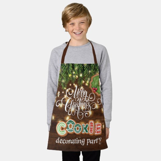 Cookie Decorting Kerstfeest Apron Schort (Gedragen)