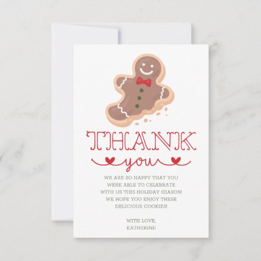 Cookie Decorting Party Hartelijk dank Kaart (Voorkant)
