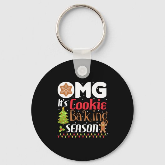 Cookie die kerstvakantie bakt Funny Sleutelhanger (Voorkant)