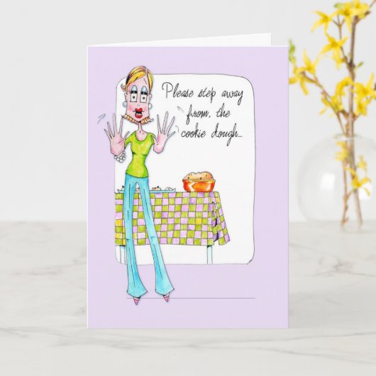 Cookie Doug verjaardag of vriendschapskaart Kaart (Gele Bloem)