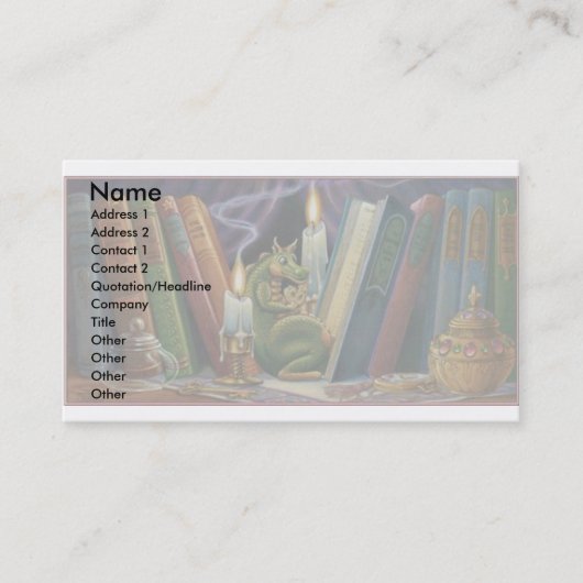 Cookie Dragon Visitekaartje (Voorkant)