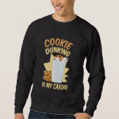 Cookie Dunking is mijn cardio-koekje en melkchocol Trui (Voorkant)