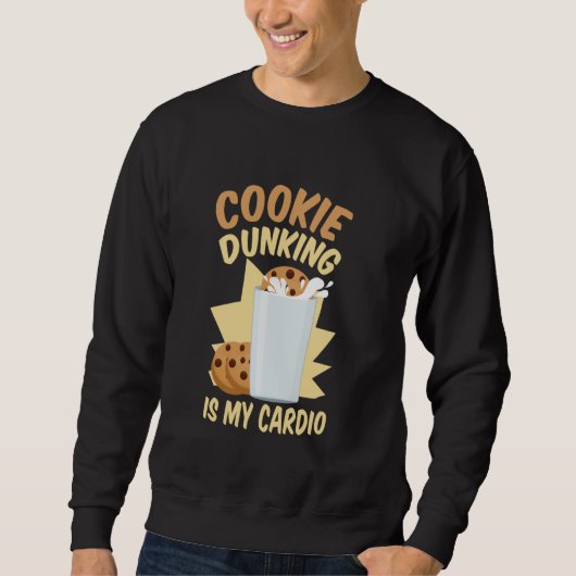 Cookie Dunking is mijn cardio-koekje en melkchocol Trui (Voorkant)