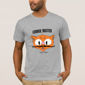 COOKIE DUSTER Funny Cartoon Mustache Cat T-shirt (Voorkant)