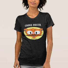COOKIE DUSTER Mustache Humor Cartoon Cat T-shirt
