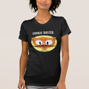 COOKIE DUSTER Mustache Humor Cartoon Cat T-shirt