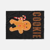 Cookie Eater Funny Christmas Couples Matching  Fleece Deken (Voorkant (Horizontaal))