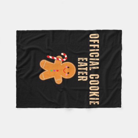 Cookie Eater Funny Christmas Couples Matching  Fleece Deken (Voorkant (Horizontaal))