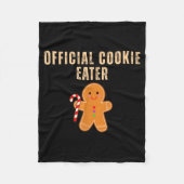 Cookie Eater Funny Christmas Couples Matching  Fleece Deken (Voorkant)