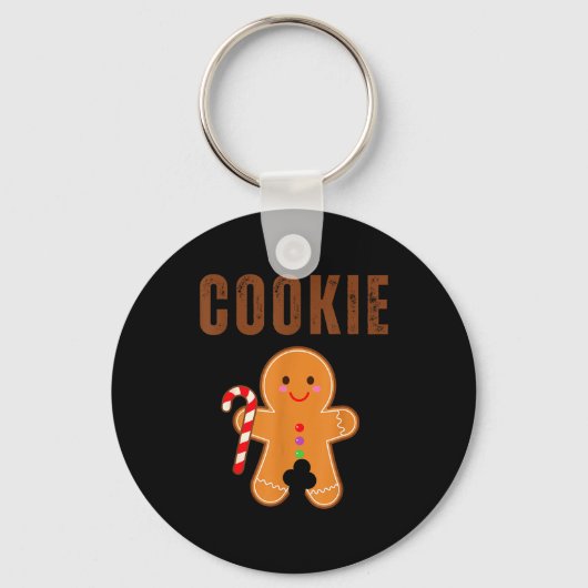 Cookie Eater Funny Christmas Couples Matching  Sleutelhanger (Voorkant)