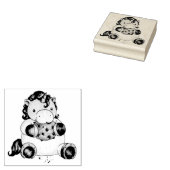 Cookie Eenhoorn Rubberstempel (Gestempeld)