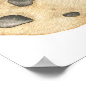 Cookie en melk 1e verjaardagsfeestje poster (Hoek)