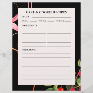 Cookie en recept   Zwarte botanische kersen