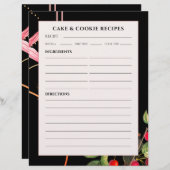 Cookie en recept | Zwarte botanische kersen (Voorkant / Achterkant)