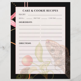 Cookie en recept | Zwarte botanische vlinder