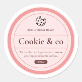 Cookie Etiketten, Yoghurt Etiketten, Etiketten Voo