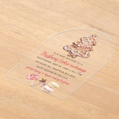 Cookie Exchange Christmas Party Acryl Uitnodigingen (Laagn)