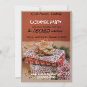 Cookie Exchange Christmas Party Invitation Kaart (Voorkant)