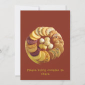Cookie Exchange Christmas Party Invitation Kaart (Achterkant)