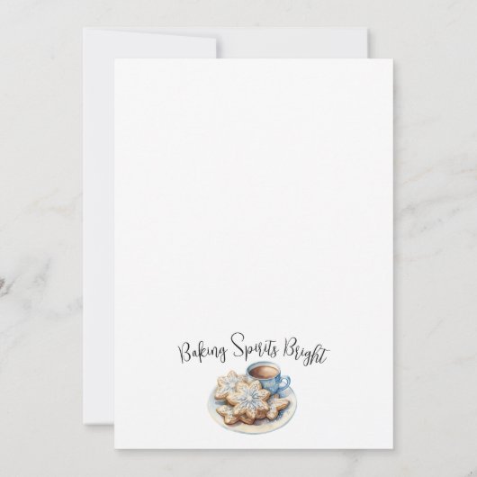 Cookie Exchange Christmas Party Kaart (Achterkant)