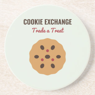 Cookie Exchange Day Wissel een traktatie Chocolate Zandsteen Onderzetter