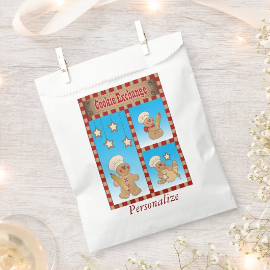Cookie Exchange Gingerbread Heren Bakers Bedankzakje (Geknipt)