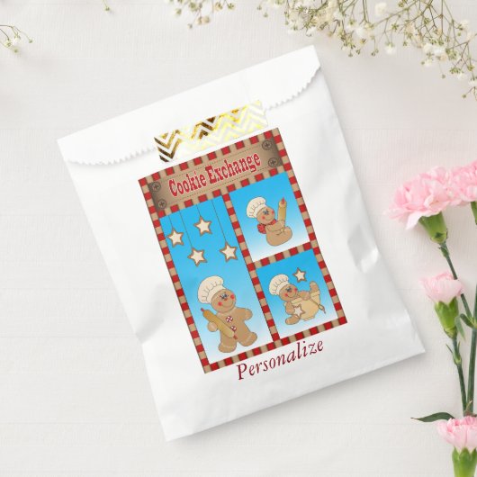 Cookie Exchange Gingerbread Heren Bakers Bedankzakje (Gezegeld)