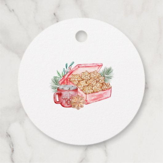 Cookie Exchange Holiday Bedankjes Labels (Achterkant)