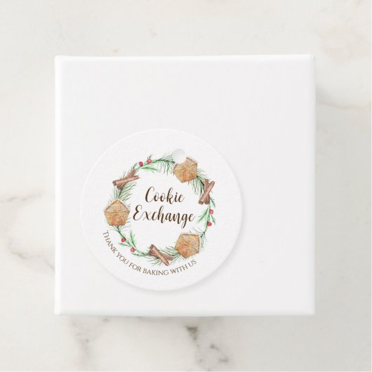 Cookie Exchange Holiday Bedankjes Labels (In situ)