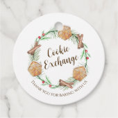 Cookie Exchange Holiday Bedankjes Labels (Voorkant)