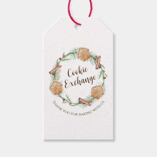 Cookie Exchange Holiday Cadeaulabel (Voorkant)