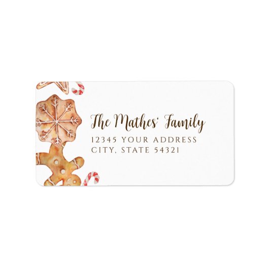 Cookie Exchange Holiday Party Etiket (Voorkant)