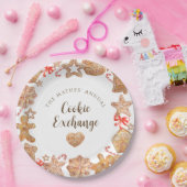 Cookie Exchange Holiday Party Papieren Bordje (Feest)