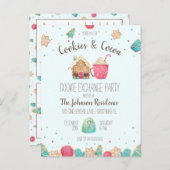 Cookie Exchange Kerst Party Budget Uitnodiging (Voorkant / Achterkant)