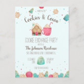 Cookie Exchange Kerst Party Budget Uitnodiging (Voorkant)