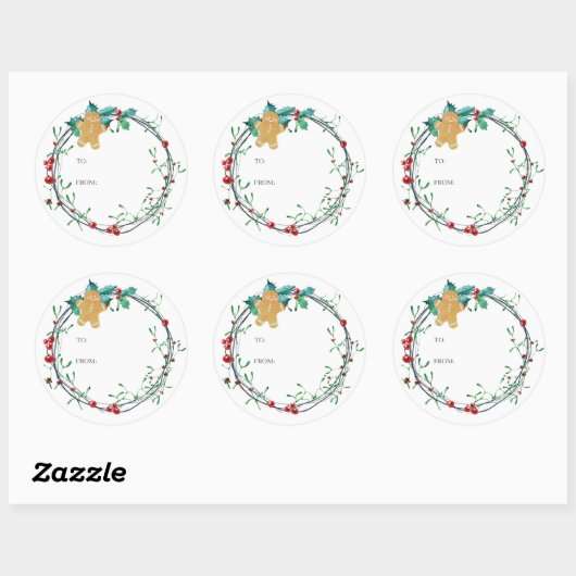 Cookie Exchange Kerst sticker (Vel)