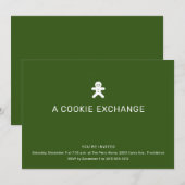 Cookie Exchange Kerstfeest Kaart (Voorkant / Achterkant)