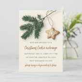 Cookie Exchange Kerstfeest Kaart (Staand voorkant)