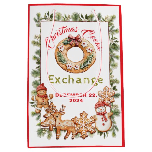 Cookie Exchange Medium Gift Bag Medium Cadeauzakje (Voorkant)