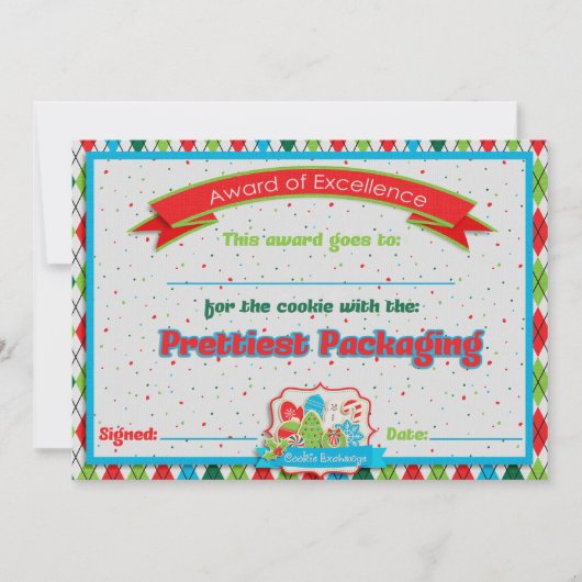 Cookie Exchange Packaging Award (Voorkant)